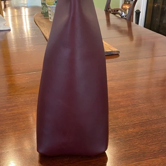 Portland Leather Goods Cognac Brown Oversized Naomi Tote Bag Purse Unicorn - Picture 8 of 10